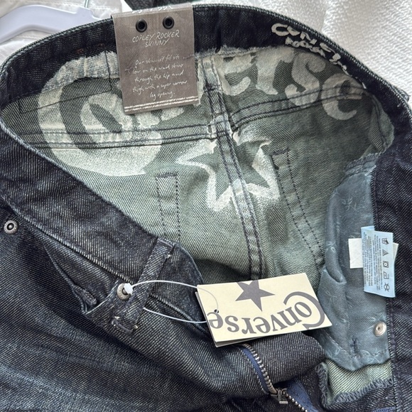 Converse Skinny Blue Jeans size 25W / 33/L - Picture 6 of 7
